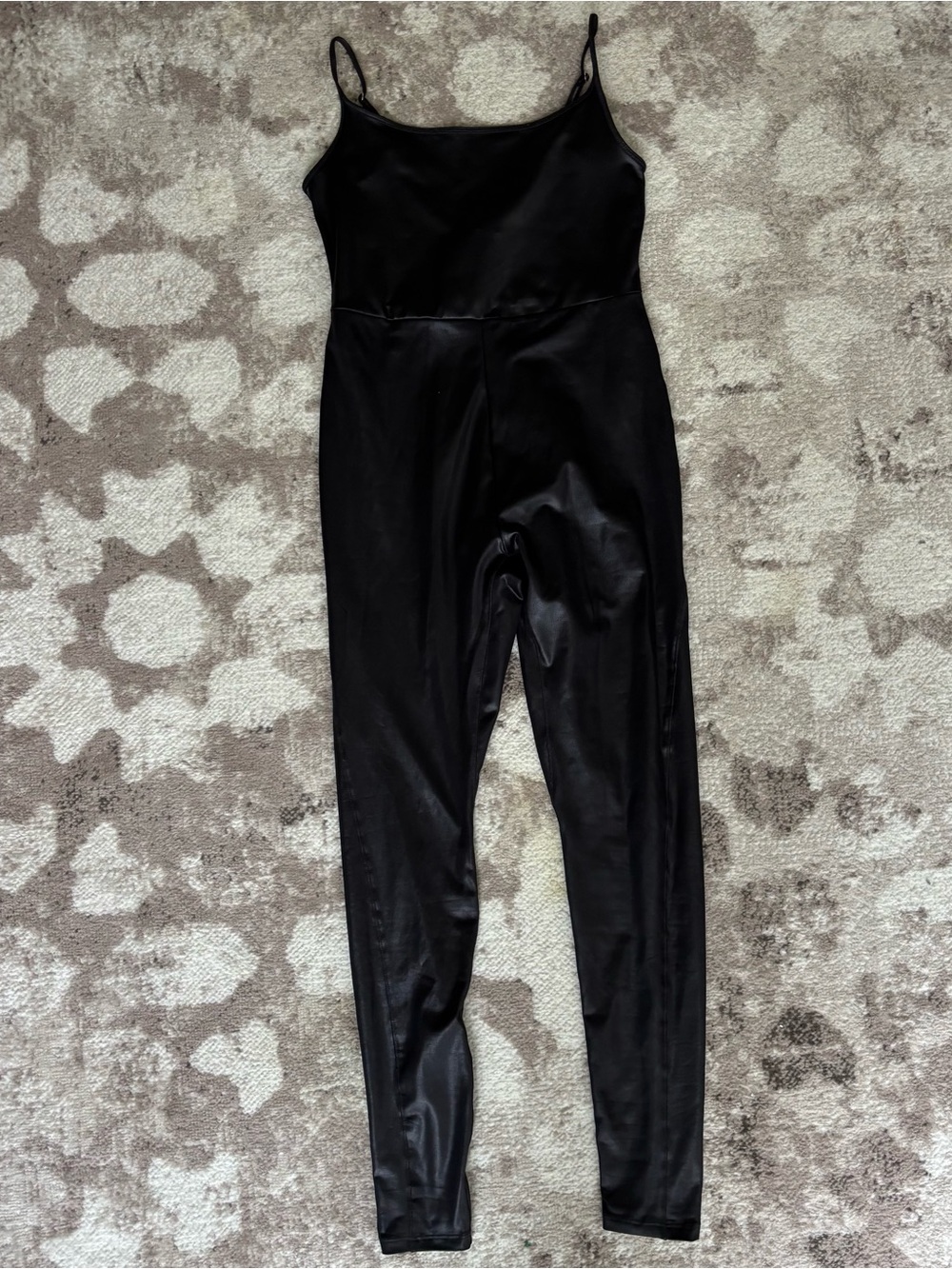 Wild Fable Liquid Faux Leather Cami Jumpsuit - M